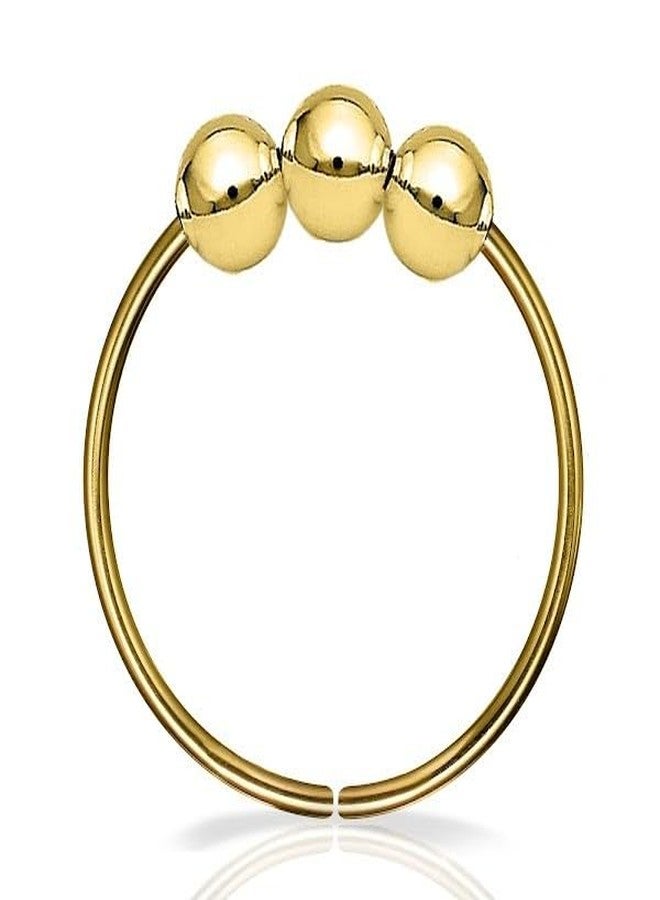 BILIBOOM Tiny 14k Gold Filled Beaded Nose Ring - 24 Gauge Thin Handmade Nose Hoop Gold Filled Snug Nose Ring Hoop -14k Gold Nose Piercing For Women - Cormfortable & Elegant Design - Comes with Gift Packaging - Image 4